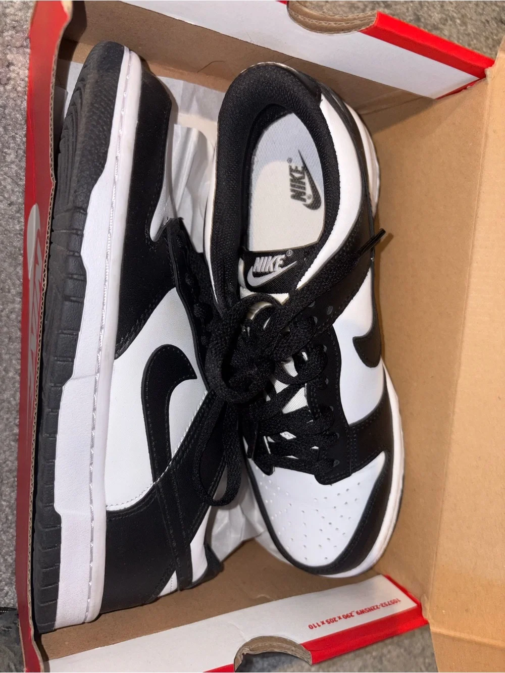 Youth Nike Dunk Retro Low “Panda” White/Black